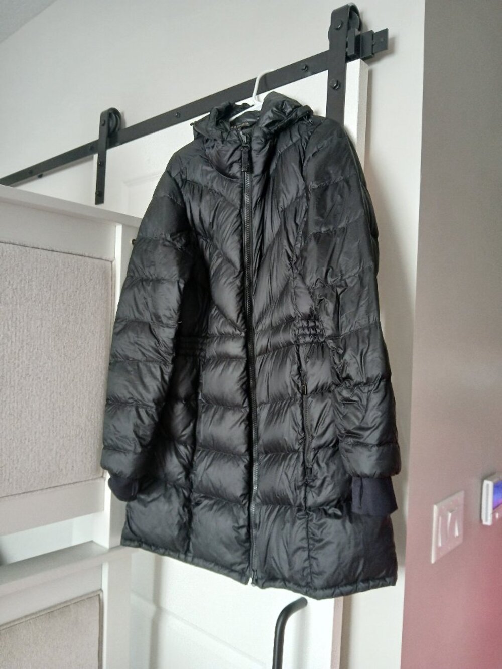 GREAT Women's Athleta XL Long Black Puffer